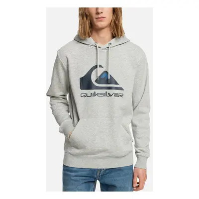 Men's Quiksilver Mens Big Logo Casual Pullover Hoodie - Grey - Size: 38