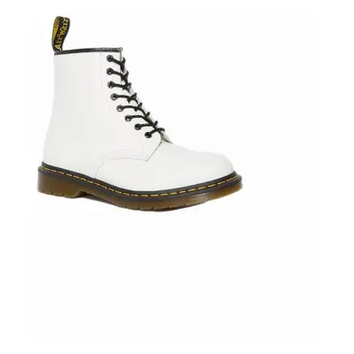 Dr Martens Women's Leather Low Heel Ankle Boots Women - White - Size: