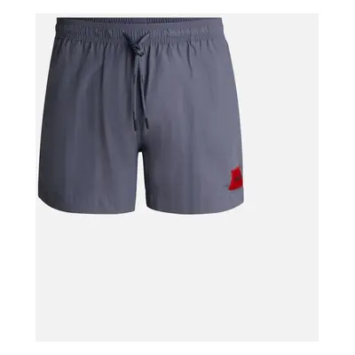 Men's HUGO DOMINICA Swim Shorts 10238035 423 Med Blue - Grey - Size: 44/32