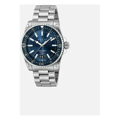 Gucci Dive Stainless Steel Bracelet Blue Dial Men's Watch YA136311 - Silver/Blue