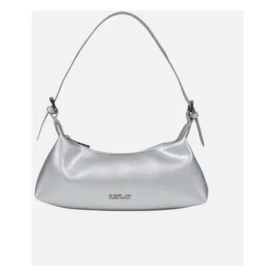 Replay Women's Zip Fastening Polyester Bag Women - Silver - Size: ONE size