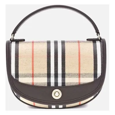 Burberry Women's Highlands Shoulder Bag with Leather Handle Women - Multicolor - Size: ONE size