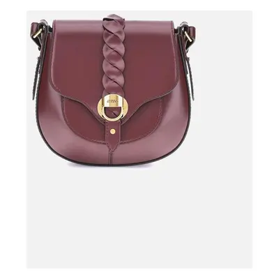 Isabel Marant Women's Smooth Leather Shoulder Bag with Adjustable Strap Women - Bordeaux - Red -