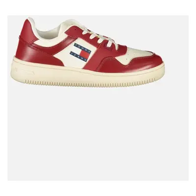 Tommy Hilfiger Women's Leather Quilted Chain Shoulder Bag Women - Red Sneakers - Size: