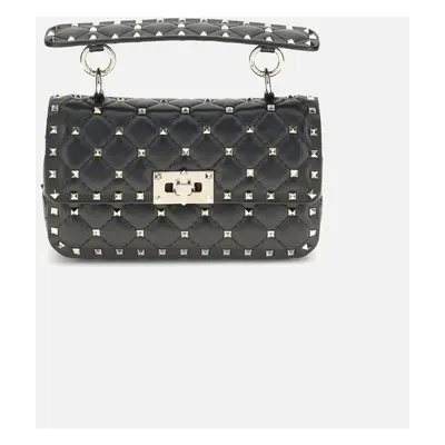 Valentino Women's Small Leather Rockstud Spike Handbag Women - Black - Size: ONE size