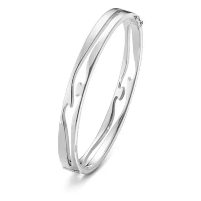 Georg Jensen Fusion 18ct White Gold Bangle