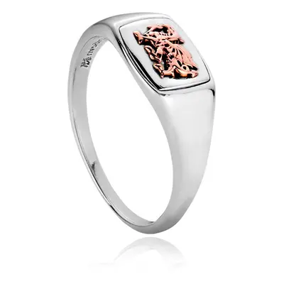 Clogau Welsh Dragon Sterling Silver Signet Ring