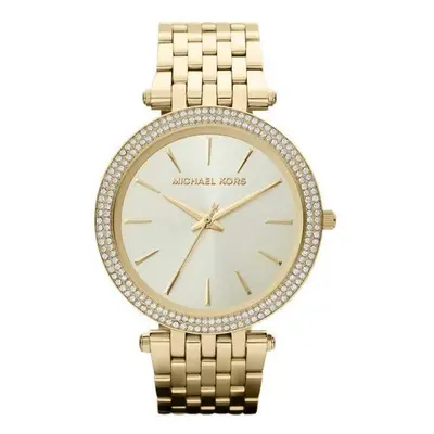 Michael Kors MK3191 Darci Glitz Gold Dial Pave Bezel Crystal Women's Watch