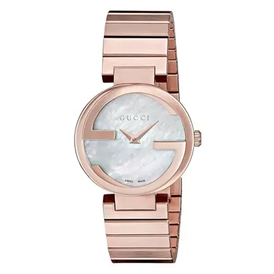 Gucci YA133515 Interlocking Mother of Pearl Dial Ladies Watch