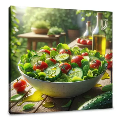 Garden Fresh Salad Canvas