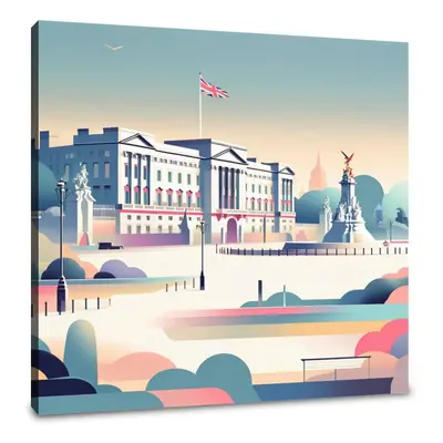 Modern Buckingham Palace Canvas