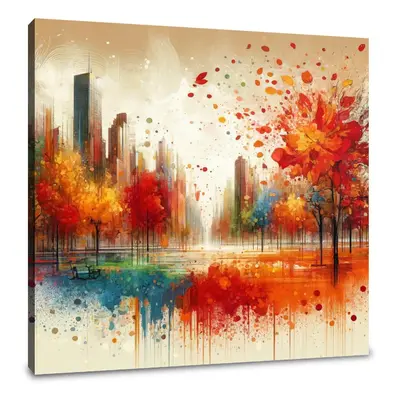 Autumn Park Harmony Canvas