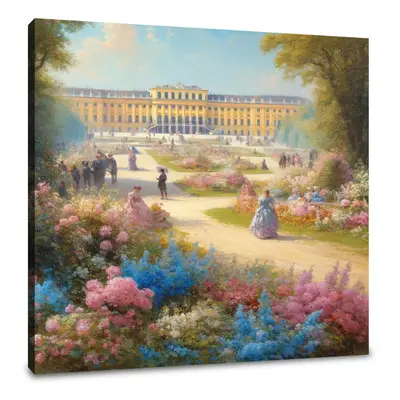 Spring at Schönbrunn Palace Canvas