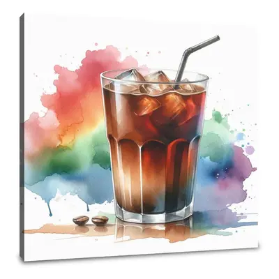 Abstract Spectrum Cold Brew Canvas