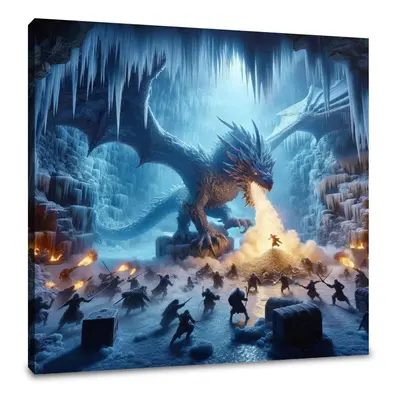 Dragon's Lair on Frost Island Canvas