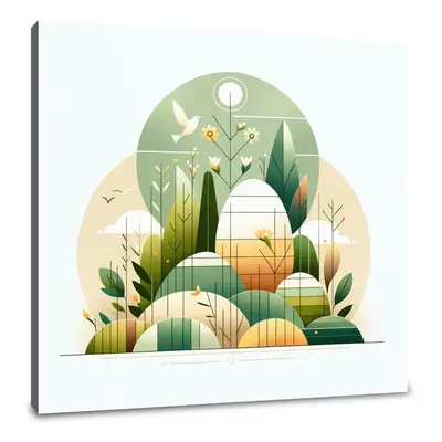 Easter Minimalist Harmony Canvas