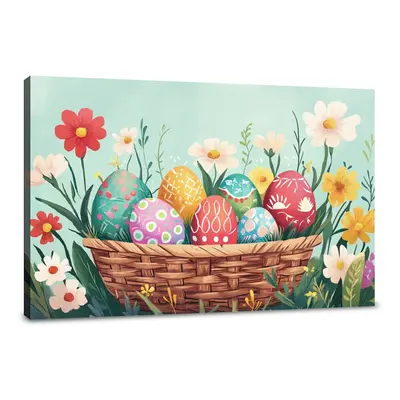 Easter Basket Blooms Canvas