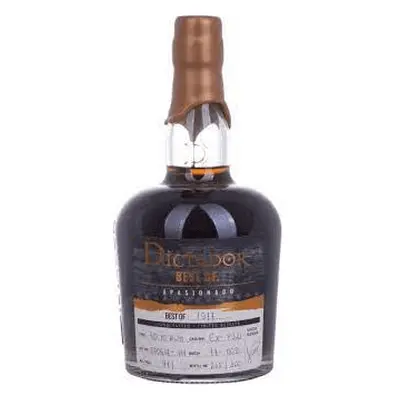 Dictador BEST OF 1977 APASIONADO Colombian 40YO/070617-111/EX-P321 41% Vol. 0,7l | Rum | 41% ABV