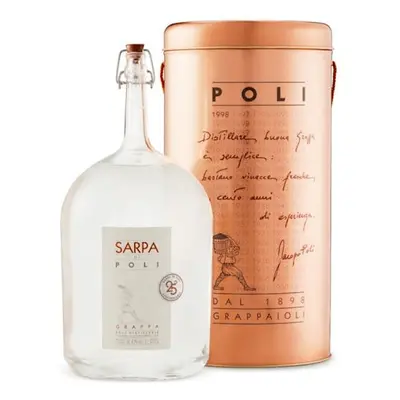 Poli Grappa Sarpa di Poli 40% Vol. 3l in Giftbox | Brandy | 40% ABV | 300cL