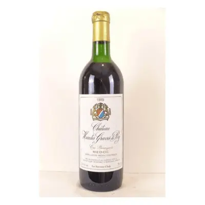 1989 - médoc - château hautes graves de by cru bourgeois savour club (capsule froissée) | Wine |