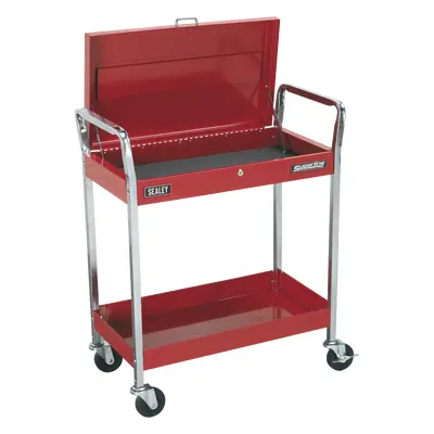 Sealey Trolley 2-Level Heavy-Duty With Lockable Top | CX104 | GSF Car Parts