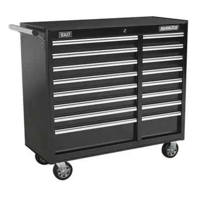 Sealey Rollcab 16 Drawer With Ball-Bearing Slides Heavy-Duty - Black | AP41169B | GSF Car Parts