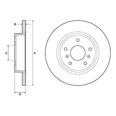 DRIVETEC Rear Solid Brake Disc Pair Coated - 290mm Diameter | DM4807 | GSF Car Parts