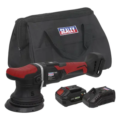 SEALEY Cordless Orbital Polisher Kit 20V 4Ah Sv20 Series Ø125mm | CP20VOPKIT | GSF Car Parts