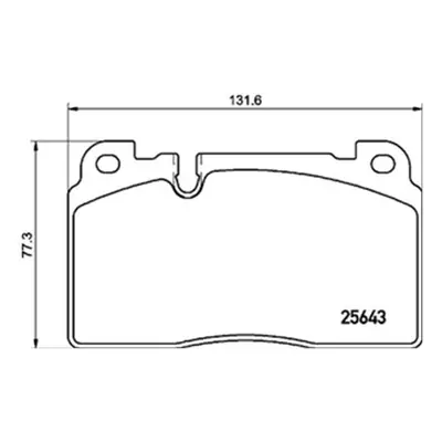 Brembo Front Brake Pad Set | P85133 | GSF Car Parts