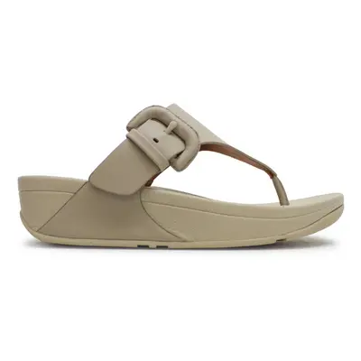 FitFlop Lulu Covered Buckle Toe Post Leather Women's Toe Post Sandals