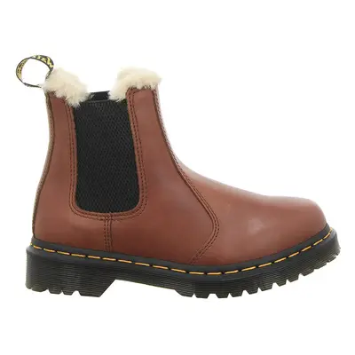 Dr. Martens Dr. Martens 2976 Leonore Fur-Lined Bornished Leather Women's Chelsea Boots