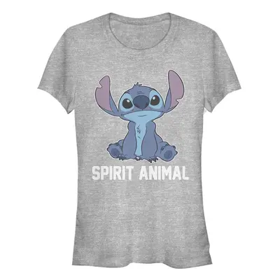 Lilo & Stitch - Spirit Animal V2 Heather Grey - Girly - grey - XXL - 90% Cotton, 10% Polyester,Jersey