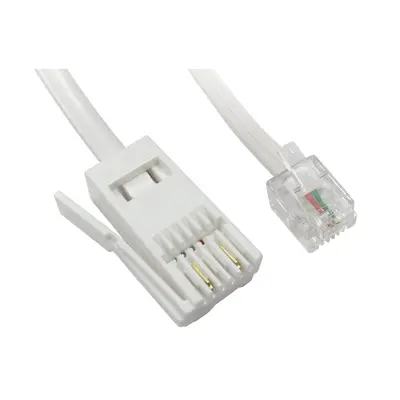 3m Modem / Telephone / Fax RJ11 to BT Plug [ 2 Wire]