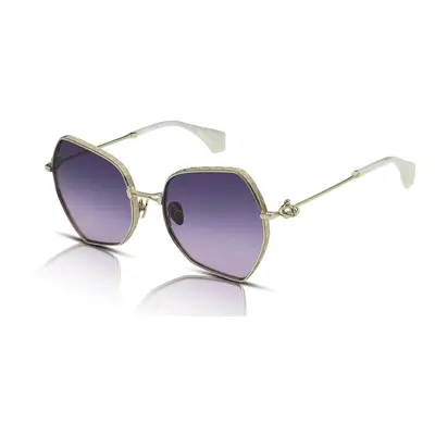 Vivienne Westwood Hardware Orb VW7023 Sunglasses 417 Shiny Gold/Purple Gradient