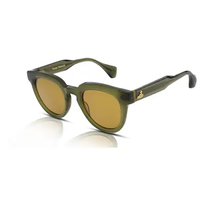 Vivienne Westwood VW5059 Womens Sunglasses 561 Milky Khaki Green/Brown