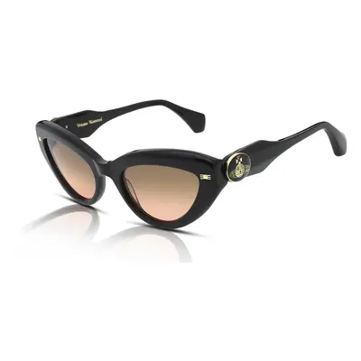 Vivienne Westwood Artemsia VW5053 Sunglasses 001 Gloss Black/Brown Gradient