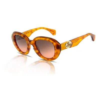 Vivienne Westwood Lowey VW5030 Womens Sunglasses 102 Gloss Tortoise Pink/Brown-Orange Gradient