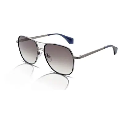 Vivienne Westwood Hally VW7011 Mens Sunglasses 601 Shiny Light Gunmetal/Gloss Blue Matte Tortois