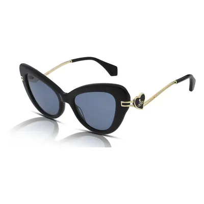 Vivienne Westwood Liza VW5058 Womenss Sunglasses 001 Gloss Black/Blue