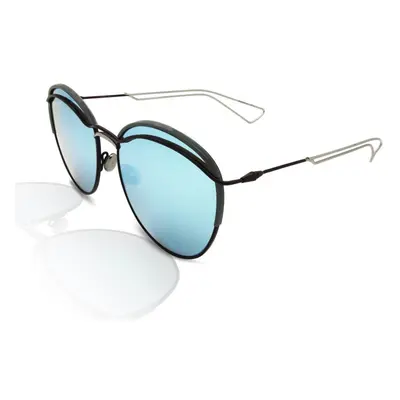 Dior DiorRound Womens Sunglasses 32V/SK Matte Burgundy/Silver/Blue