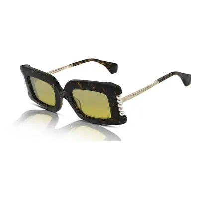 Vivienne Westwood Judy VW5056 Sunglasses 103 Tortoise With Gold Glitter/Yellow Gradient