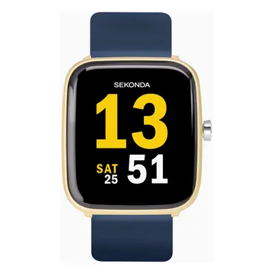 Sekonda Sekonda Motion Smart Watch | Gold Case & Blue Silicone Strap | 30050