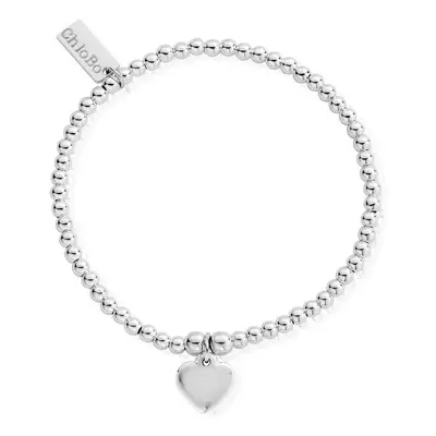 ChloBo Sterling Silver Cute Charm Heart Bracelet - Sterling Silver