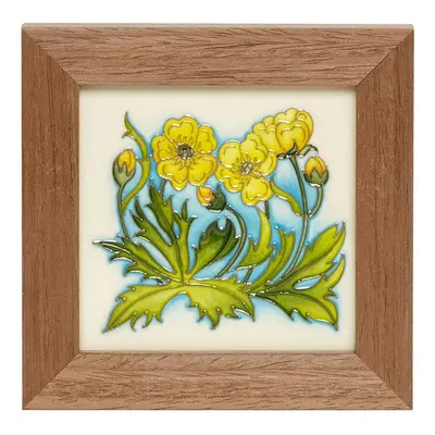 Moorcroft Wildflower Medley Buttercup Plaque