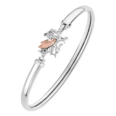 Clogau Welsh Dragon Sterling Silver Bangle - Silver