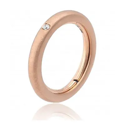 Chimento Forever Stack Me Matte 18ct Rose Gold Diamond Adjustable Size-Fit Ring - 200