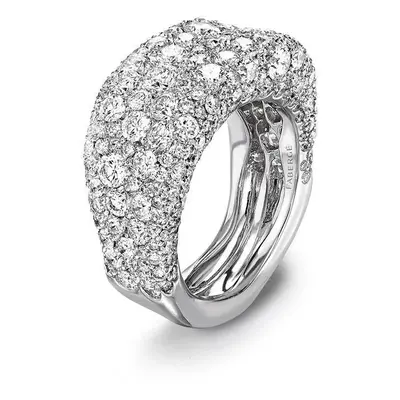 Faberge Emotion 18ct White Gold Diamond Thin Ring - 48