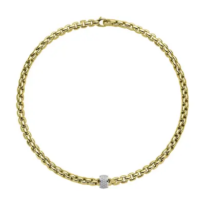 Fope Flex'It Eka 18ct Yellow Gold 0.53ct Diamond Necklace