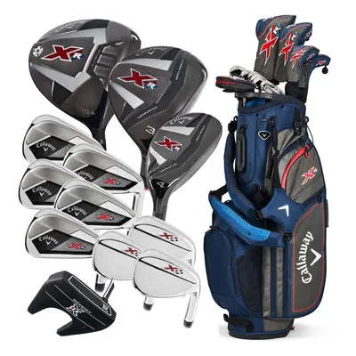 Callaway XR 13-Piece Stand Bag Package Set - Navy/Silver - Graphite Navy/Silver / Left Hand / Re