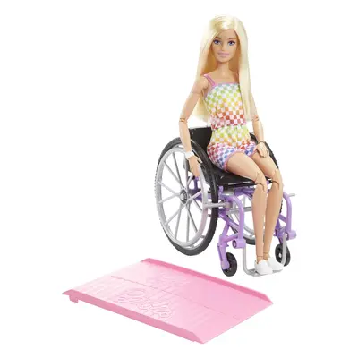 Barbie Doll With Wheelchair And Ramp - Blonde